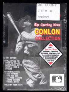 Factory Box- 1991 The Sporting News Conlon Collection 1905-1942 Players Sealed - Picture 1 of 1