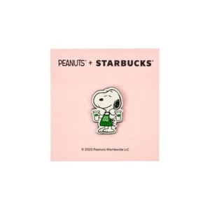 Starbucks Korea Peanuts Baristar Snoopy Pin 2025 Peanuts MD - Picture 1 of 3