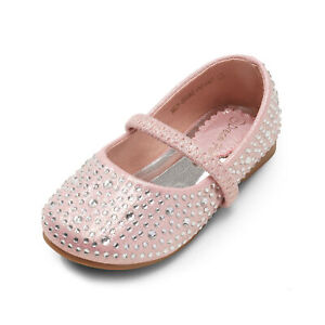 Girls Toddlers Flat Shoes Mary Jane Shoes Princess Wedding Shoes Size 4T-10T