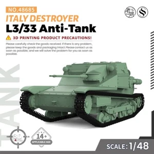 SSMODEL WOT SS685 V1.9 1/48 25mm Modello Militare Italia L3/33 Cacciatorpediniere Anticarro - Foto 1 di 5