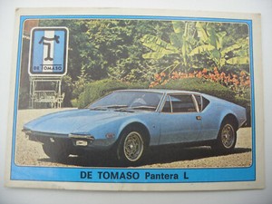 1977 album PANINI SUPER CAR Car Immage Vignette Sticker n°107 BY TOMASO