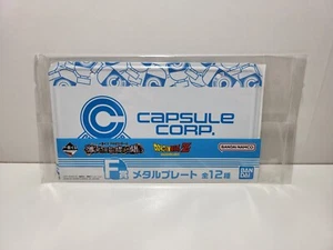 Dragon Ball Z Ichiban Kuji F Metallplatte Capsule Corp - Bild 1 von 1