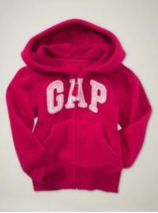 NUEVO CON ETIQUETAS GAP Suave Lanza Arco Logotipo Sudadera con Capucha Ropa Activa Rojo Escarlata Niñas 2T 2 Años - Imagen 1 de 2