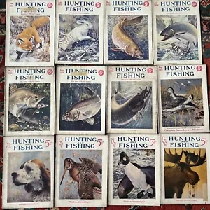 Vintage Hunting and Fishing Magazines Lot 12 1926 Complete Year Antique - Picture 1 of 17