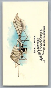 2008 TOPPS ALLEN & GINTER'S BASEBALL MINI PIONEERS OF AVIATION PA5 AERODROME - Picture 1 of 2