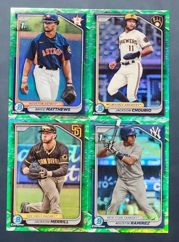 2024 Bowman Chrome LUNAR GLOW REFRACTORS You Pick the Card - Image 1 of 1