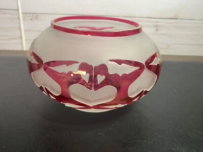 浮雕艺术玻璃碗签名 J Gouze 2004 天堂制造工作室 Bomkamp Murphy — 第 1/4 张图片