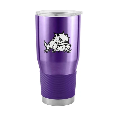 TCU Horned Frogs 30oz Stainless Steel Travel Tumbler [NEW] NCAA Mug Glass Cup Cover