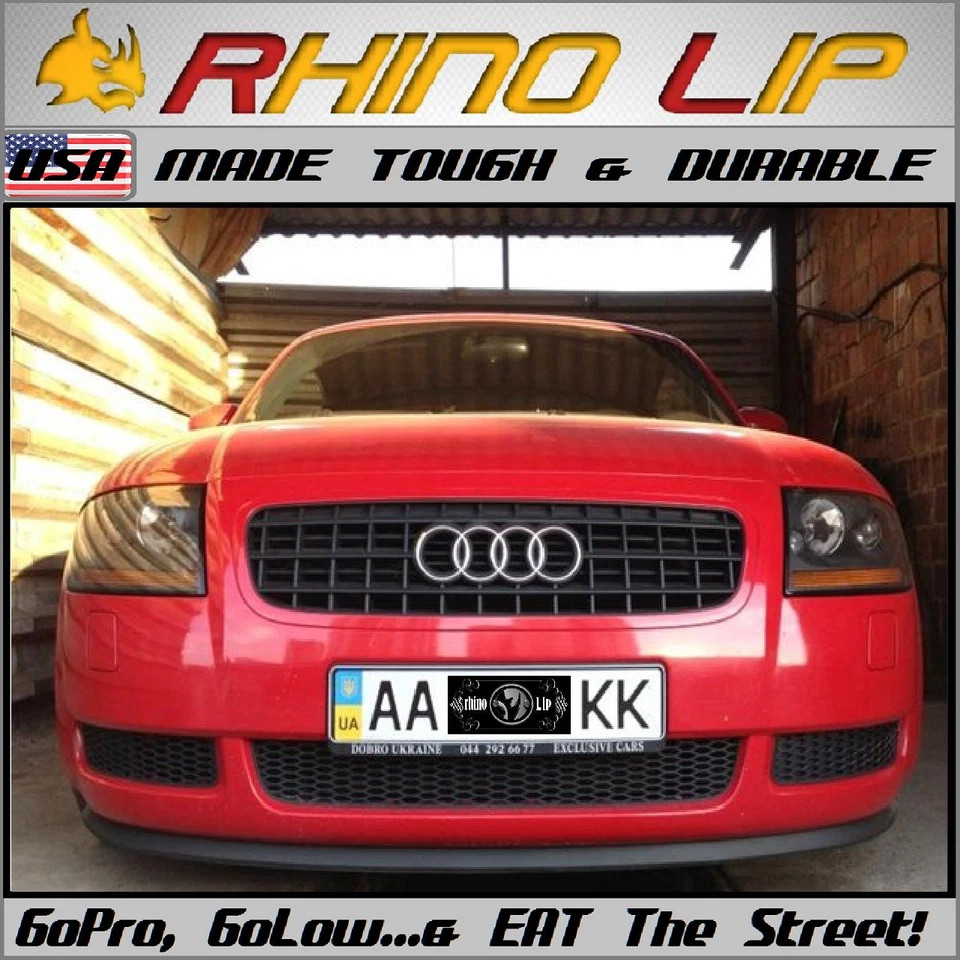 Divisor de labios de barbilla flexible de goma para Audi Coupe S3 S4 S5 S6 S7 S8 TT GT Quattro Technik Foto 1 de 4