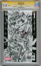 ULTIMATES 2 #1 SKETCH CGC 9.8 SIGNATURE SERIES SIGNED MARK MILLAR & HITCH MARVEL