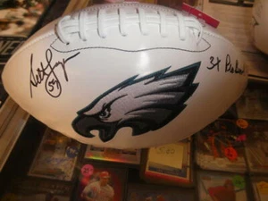 Seth Joyner Philadelphia Eagles Signed Logo Football JSA Inscription - Picture 1 of 1