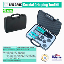 Koaxial Crimpwerkzeug Kit Rotationsabisolierer, Fräser Tragetasche Proskit 6er-Pack-330K