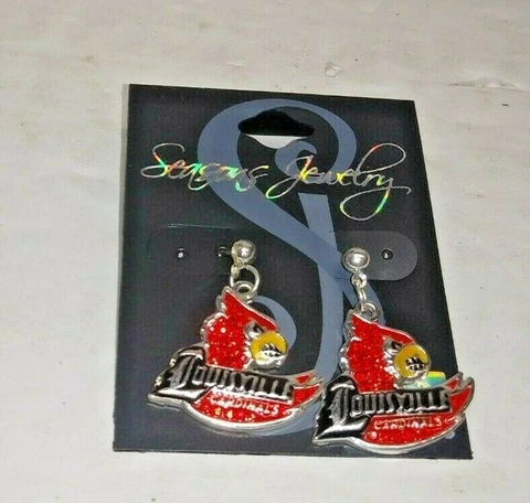 SEASONS NCAA LOUISVILLE CARDINALS PIERCED EARRINGS Cover