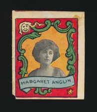 1911 T332 Helmar Cigarettes ACTRESS STAMPS -MARGARET ANGLIN (ornate border)