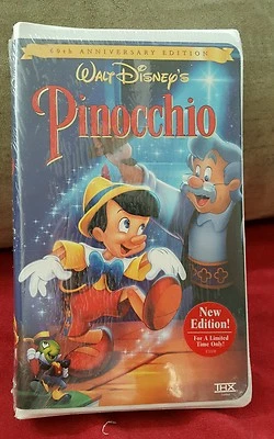 NIB Walt Disney's Pinocchio 60th Anniversary Edition VHS Rare Was Limited Time - Image 1 of 4
