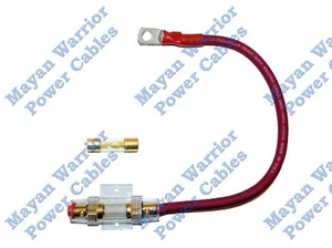 4 AWG Gauge OFC Heavy Duty Cable Inline Fuse Holder 80 AMP Fuse Battery - 12" - Picture 1 of 7