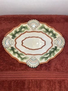 Fitz and Floyd Classic "Fish Market" Sea Shell Oval Plate Dish Collectible - Picture 1 of 7