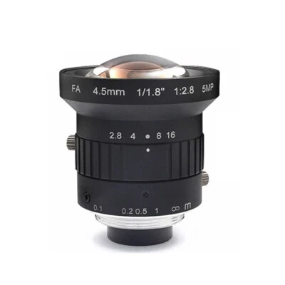 FA 4.5mm wide-angle HD 5MP 1/1.8 "C Mount machine Vision industrial camera lens - Image 1 of 4