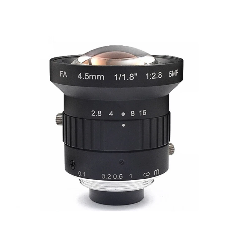 FA 4.5mm wide-angle HD 5MP 1/1.8 "C Mount machine Vision industrial camera lens - Image 1 of 4