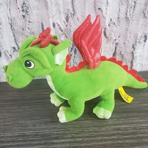 Aurora LegoLand Green Dragon Plush Red Metallic Shiney Wings 12" Fantasy DND - Picture 1 of 7