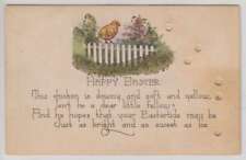 C1358 : 1910's Happy Pâques Hold-To-Light Carte Postale