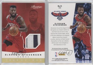 2013-14 Panini Prestige True Colors Materials Prime /25 DeShawn Stevenson #15
