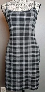 Beliebtes 21 schwarz kariertes Minikleid Sommer Party Gothic Grunge 90er Large - Bild 1 von 10