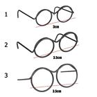 5PCS Baby Toy Cute Alloy Doll Glasses Lensless Black Round Frame