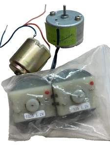 High Speed Gleichstrommotor nur 1,2 VDC # 7525 + 2 kleine Gleichstrommotoren - Bild 1 von 3