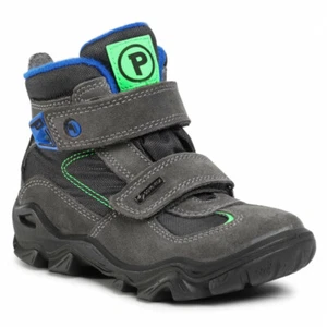 NIB - PRIMIGI Boy's 'HIKING' Dark Gray HOOK n LOOP SNOW BOOTS - 9 / 27 - Picture 1 of 6