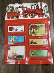 Eureka #99005 Vintage Christmas Holiday Gift Tags and Notes 100 Pieces - Picture 1 of 3