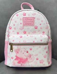 Winnie the Pooh pink blossom Disney Loungefly mini backpack - BNWT - Pooh Bear - Picture 1 of 10