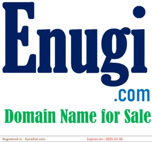 Website Domain Name for Sale- Enugi.com -5 Letters-Premium Brand Logo-No Reserve - Picture 1 of 1