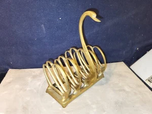 Elegant Brass Swan Letter Holder - Picture 1 of 4