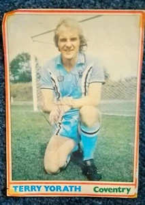Terry Yorath Coventry City Hand Signed Leeds United Wales 7x8 Photo freepost - Picture 1 of 1