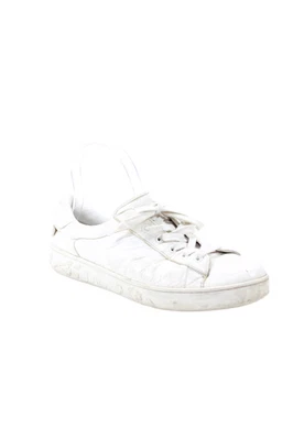 Dior Womens Patent Leather Low-Top Round Toe Casual Sneakers White Size 9 - Image 1 of 4