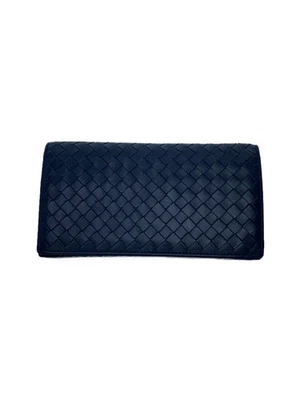 Cartera larga BOTTEGA VENETA azul marino para hombre Foto 1 de 4