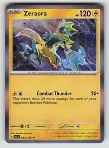 Zeraora - Rare SV07: Stellar Crown 055/142 NM - Picture 1 of 2