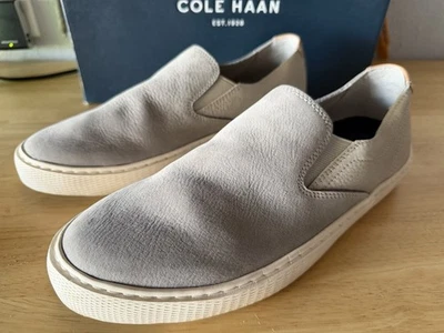 Cubierta sin cordones Cole Haan Grandpro - Ironstone gris nobuck, para hombre 8M (C27175) Foto 1 de 4