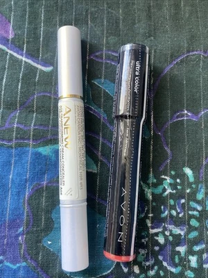 Lot Of 2 Avon - Anew Concealer NATURAL /Carefree Coral Lip Crayon*READ* - Image 1 of 4