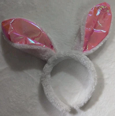 Easter BunnyHeadband Deluxe White Plush Soft Kids Dress Up Costumes Age 4+  - Image 1 of 3