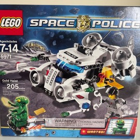 Lego Space Police Gold Heist 5971 Brand New Sealed Set 2009 Alien 205 Pieces Toy