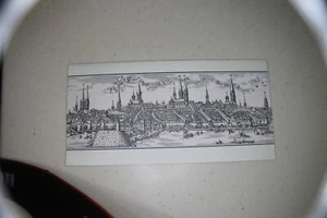 STADTANSICHT LÜBECK UM 1550 nach dem bekanten Holschnitt von Elias Diebel - Bild 1 von 3