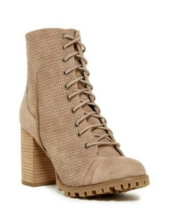 Report Adrian Lace-Up Taupe Bootie Brand new Size 8 $100 - Picture 1 of 3