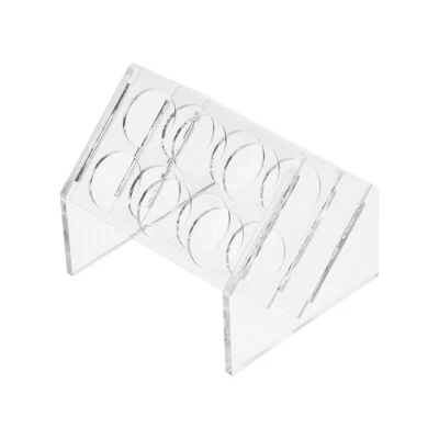 Slant Rack Acrylic Test Tube Holder 6 Wells for 50ml Centrifuge Tubes Clear - Image 1 of 4