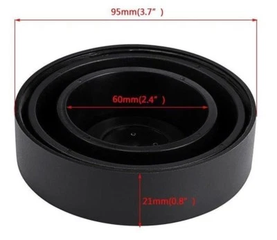 2 Tappi Chiusura Fari Cuffia Gomma Anti Polvere Kit Led Xenon 55/70/80/90/95mm - Immagine 1 di 2