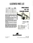Pro Mac 1983 Chainsaw Illustrated Parts List Manual Fits McCulloch 10-10 MC#14