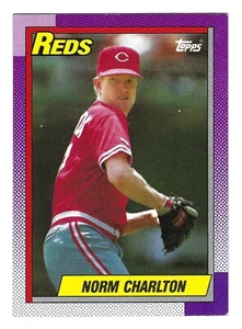 1990 Topps Baseball Card Norm Charlton Cincinnati Reds #289 - Picture 1 of 2