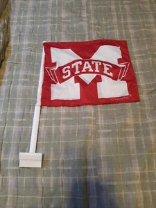 MISSISSIPPI STATE BULLDOGS Car Flag window Flag 11x14 Double Sided Heavy Duty - Picture 1 of 11