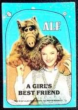 1987 Topps Alien Productions Alf Blue Border Puzzle Card #16